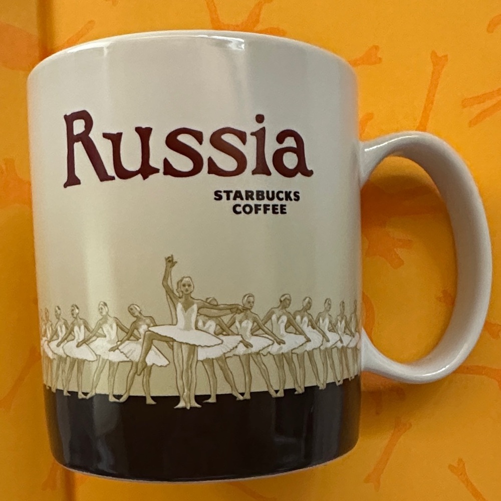 Starbucks Russia Mug 16oz Global Icon City Collector – Ballet Dancers – Rare HTF